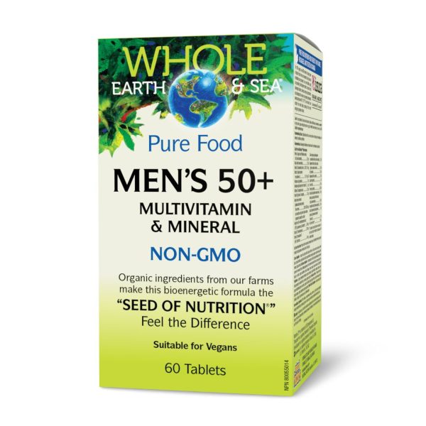 Whole Earth & Sea Men s 50+ Multivitamin & Mineral (60 Tablets) Sale