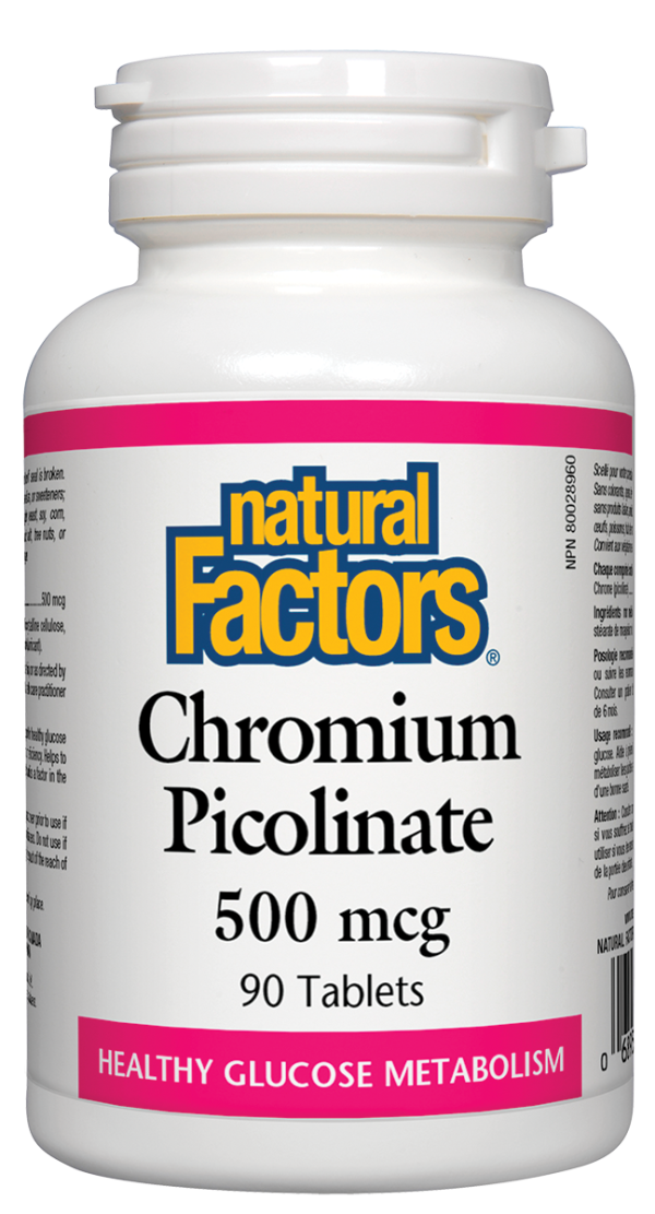 Natural Factors Chromium Picolinate (500mcg) (90 Tablets) For Cheap