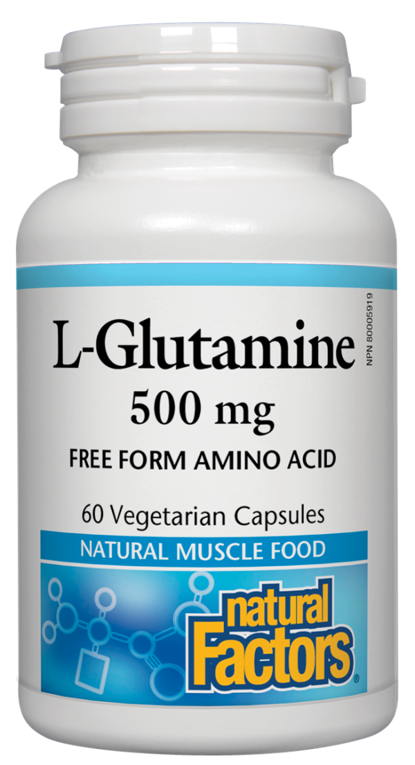 Natural Factors L-Glutamine (500mg) (60 VCaps) For Sale