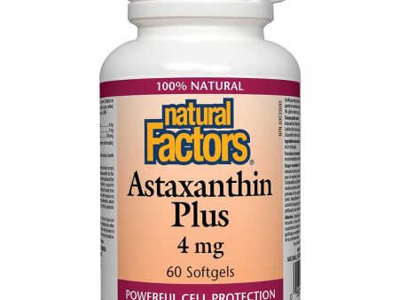 Natural Factors Astaxanthin Plus 4mg (60 SoftGels) For Cheap