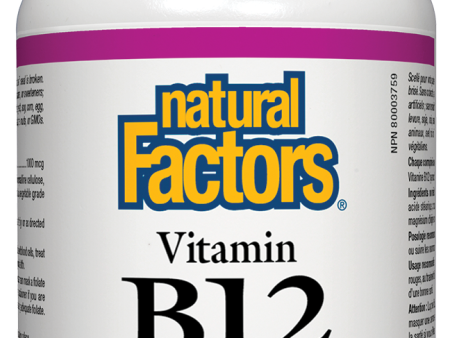 Natural Factors B12 (1000mcg) (90 Tablets) For Sale