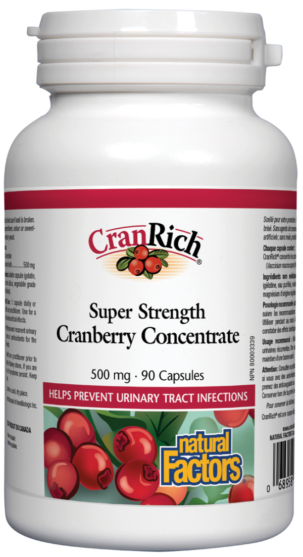 Natural Factors CranRich Cranberry Concentrate (500mg) (90 Caps) Supply