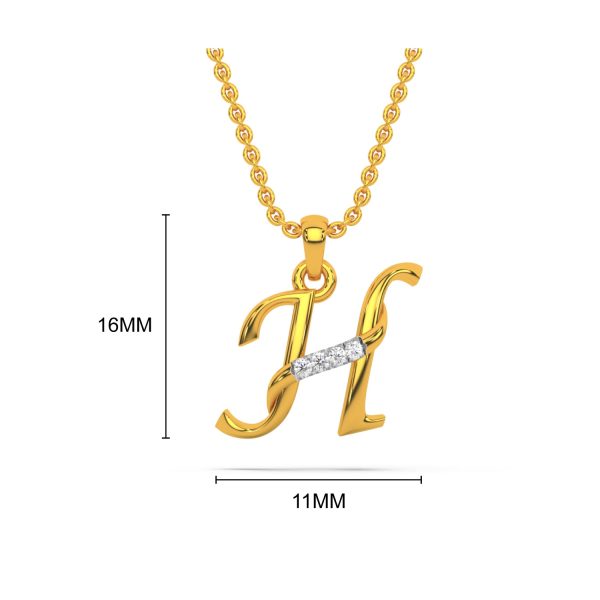 Alphabet H  Unisex Pendant For Cheap