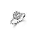 แหวนเพชร The Promise Oval Halo Diamond Ring Online Hot Sale