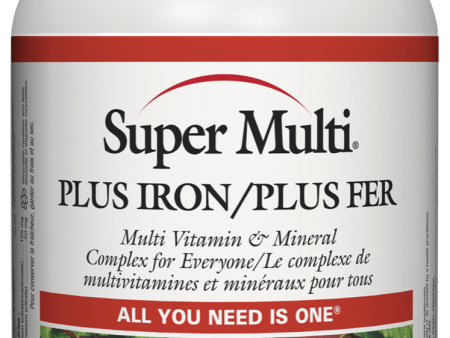 Natural Factors Super Multi Plus Iron (180 Tablets) Hot on Sale