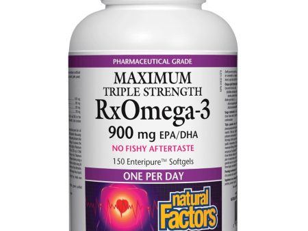 Natural Factors Rx Omega-3 Triple Strength (150 SoftGels) For Sale