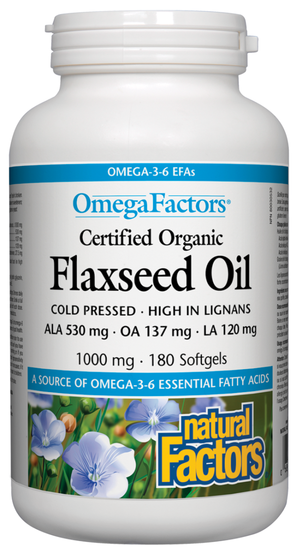 Natural Factors Flaxseed Oil (180 SoftGels) Discount