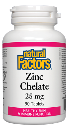 Natural Factors Zinc Chelate (25mg) (90 Tablets) Discount