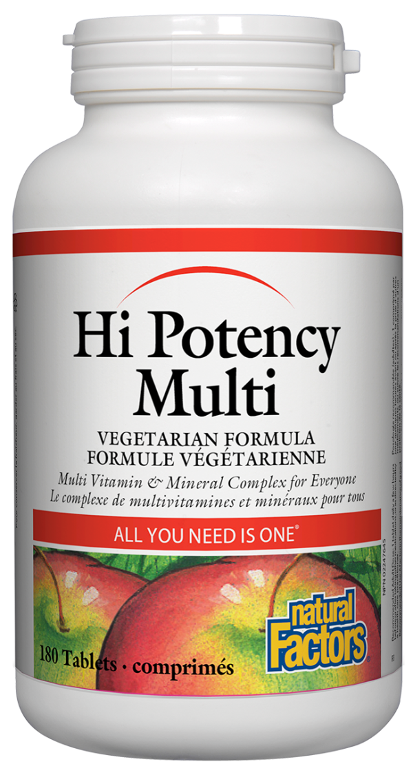 Natural Factors Hi-Potency Multi Vegetarian Formula (180 Tablets) Online