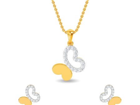 Bijou Butterfly Pendant Set Discount