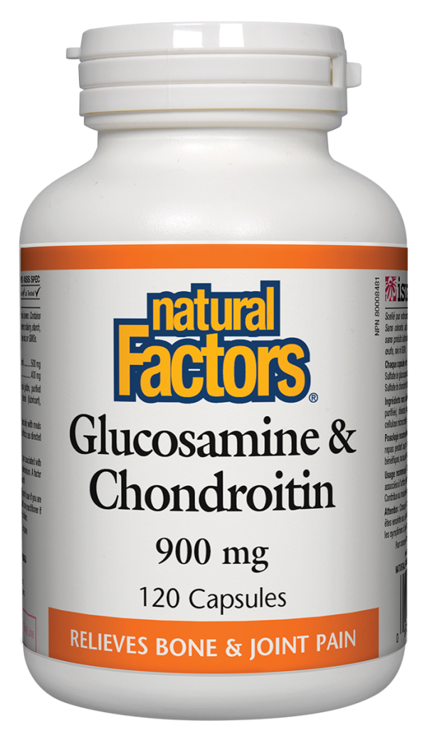 Natural Factors Glucosamine & Chondroitin Sulfates (900mg) (120 Capsules) Fashion