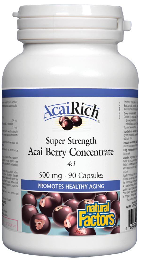 Natural Factors AcaiRich - Super Strength (500mg) (90 Capsules) Online