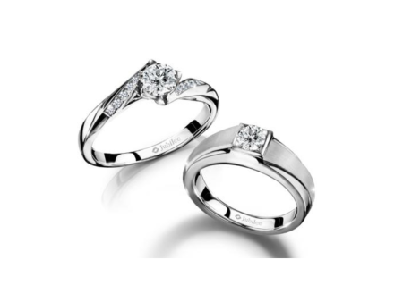 แหวนเพชร The Excellence of 19 Solitaire Twist Diamond Ring & Stunning Fella Ring Online Hot Sale