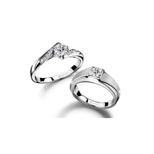 แหวนเพชร The Excellence of 19 Solitaire Twist Diamond Ring & Stunning Fella Ring Online Hot Sale