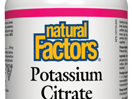 Natural Factors Potassium Citrate (99mg) (180 Tablets) For Discount