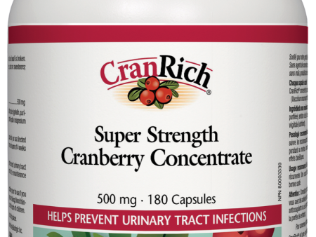 Natural Factors CranRich Cranberry Concentrate (500mg) (180 Caps) Hot on Sale