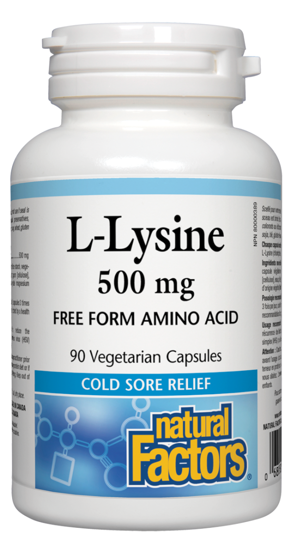 Natural Factors L-Lysine (500mg) Fashion