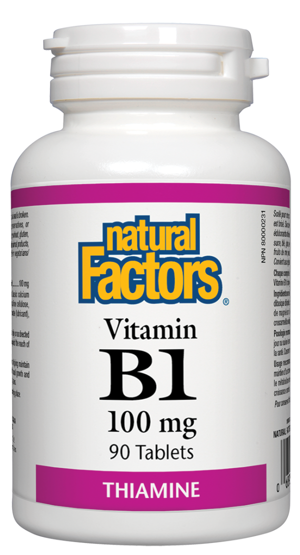 Natural Factors B-1 Thiamine (90 Tablets) For Cheap