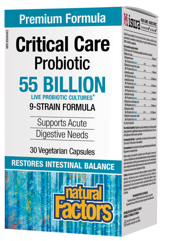 Natural Factors Critical Care Probiotic 55 Billion (30 VCaps) Sale