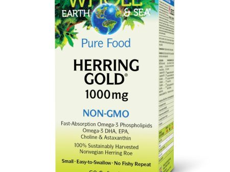 Whole Earth & Sea Herring Gold (1000mg) (60 Softgels) Hot on Sale