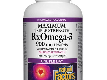 Natural Factors Rx Omega-3 Triple Strength with D3 (150 SoftGels) Online