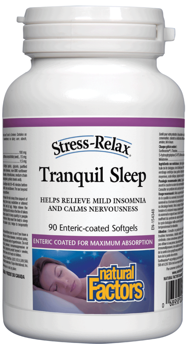 Natural Factors Stress Relax Tranquil Sleep (90 SoftGels) For Discount