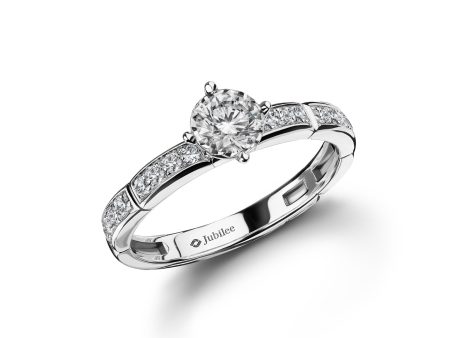 แหวนเพชร Lumiere Brique Pave’ Solitaire Ring Discount