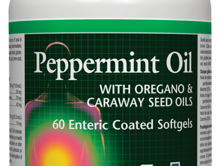 Natural Factors Peppermint Oil w  Oregano  & Caraway Seed Oils (60 SGels) Discount