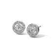 Lumiere Brique Halo Stud Earrings Online