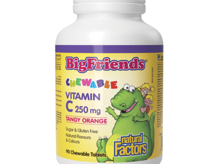 Natural Factors Big Friends Vitamin C (250mg) Tangy Orange (90 Tabs) Online Hot Sale