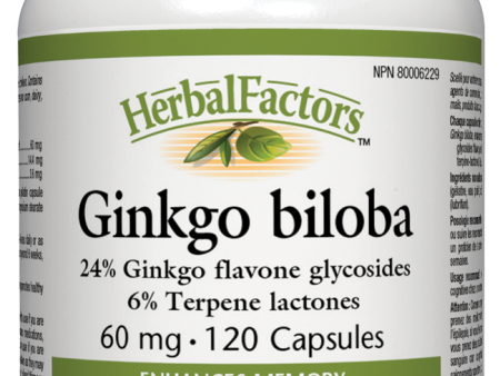 Natural Factors Ginkgo Biloba (60mg) (120 Capsules) Supply