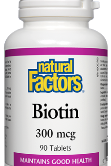 Natural Factors Biotin (300mcg) (90 Tablets) Fashion