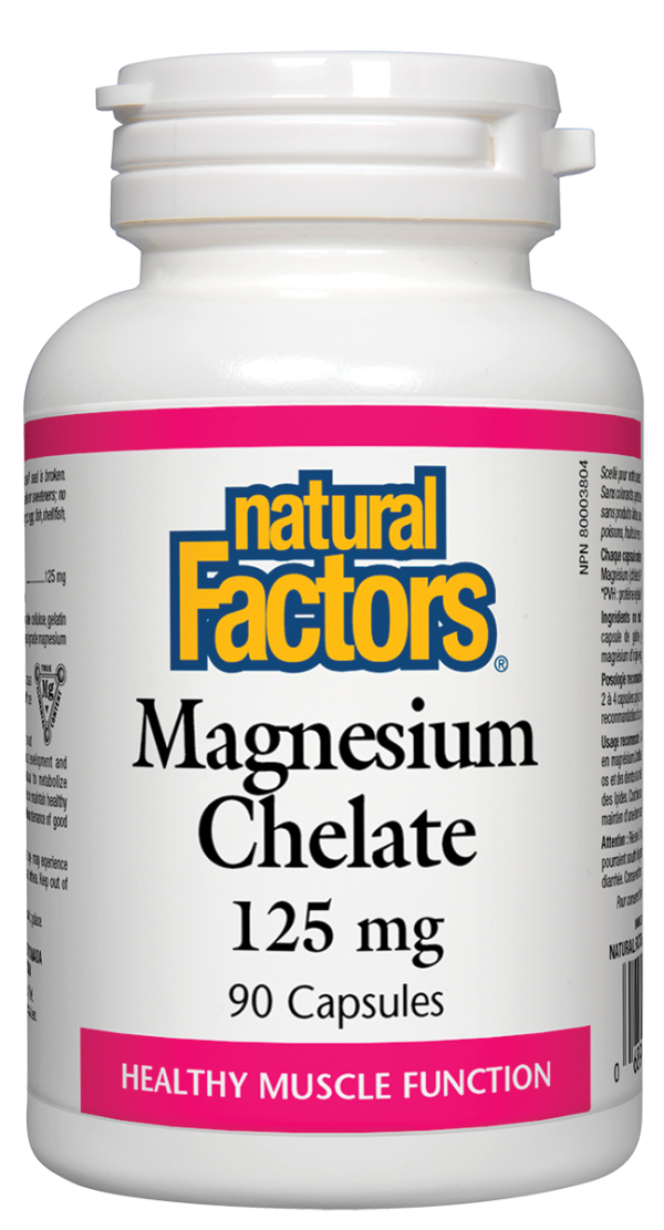 Natural Factors Magnesium Chelate (125mg) (90 Tablets) Online