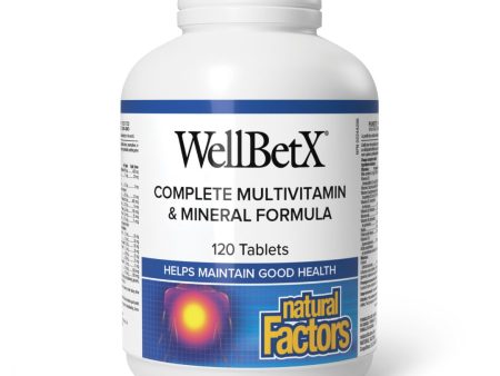 Natural Factors WellBetX Complete Multivitamin & Mineral Formula (120 Tablets) For Cheap