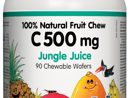 Natural Factors Natural Fruit Chew C (500mg) Jungle Juice (90 Chewables) Online Sale