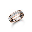 แหวนเพชร Single Spectrum White-Rose Band Ring Online