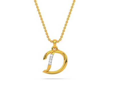 Alphabet D  Unisex Pendant Cheap