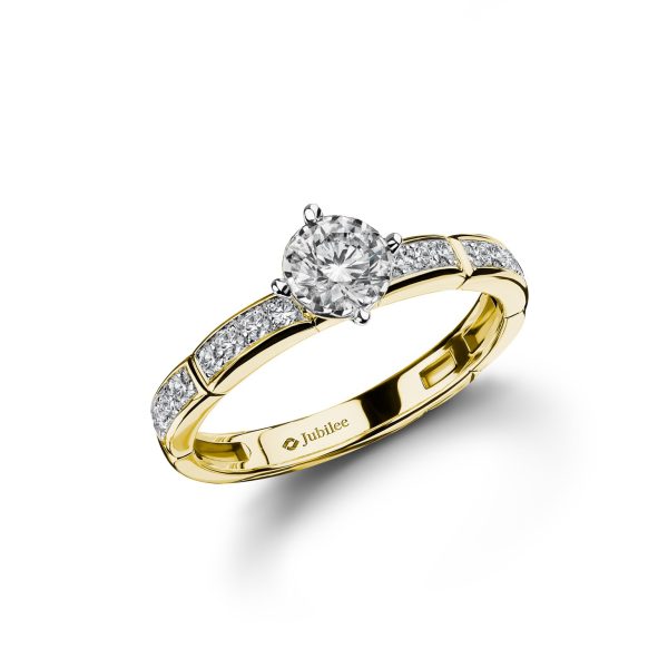 แหวนเพชร Lumiere Brique Pave’ Solitaire Ring Discount