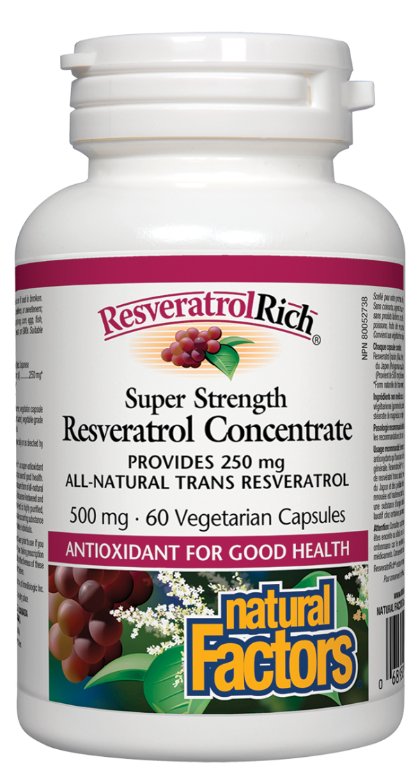 Natural Factors Resveratrol Rich  Concentrate (60 VCaps) Online Hot Sale