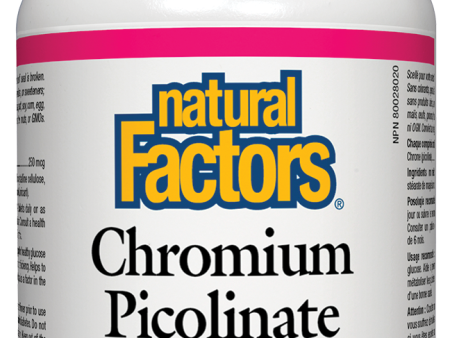 Natural Factors Chromium Picolinate (250Mcg) (90 Tablets) Fashion