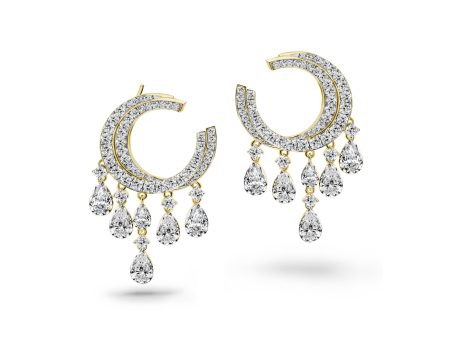 Larme d Amour Lunar Chandelier Earrings Discount