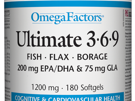 Natural Factors OmegaFactors Ultimate 3-6-9 (180 SoftGels) Fashion