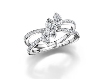 แหวนเพชร The Eyes of Beautifulness Diamond Cross Ring For Cheap