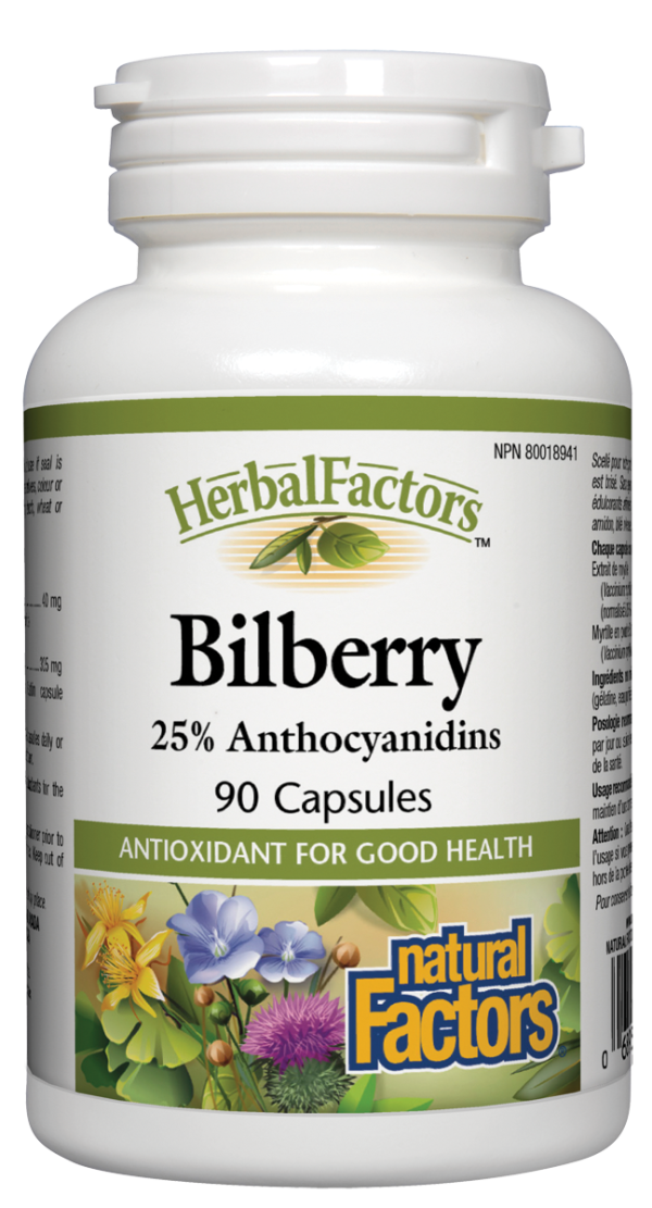 Natural Factors Bilberry Extract (90 Capsules) For Discount