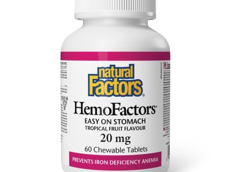 Natural Factors HemoFactors Iron (20mg) (60 Chewable Tablets) Online now