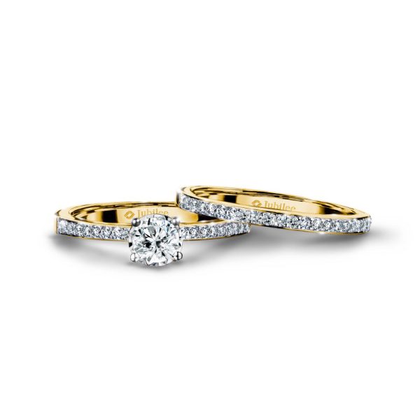 แหวนเพชร Twin-Band Excellence Solitaire Ring on Sale