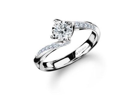 แหวนเพชร Promise Pave Solitaire Ring (Certificate: GIA) Cheap