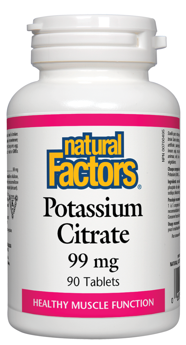 Natural Factors Potassium Citrate (99mg) (90 Tablets) Online Sale