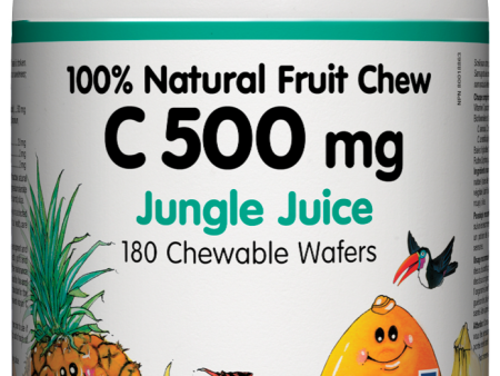 Natural Factors Natural Fruit Chew C (500mg) Jungle Juice (180 Chewables) Sale