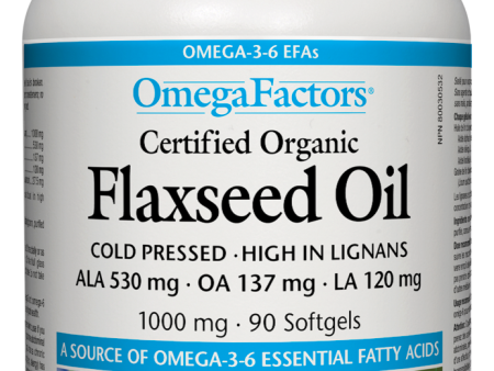 Natural Factors Flaxseed Oil (90 SoftGels) For Sale